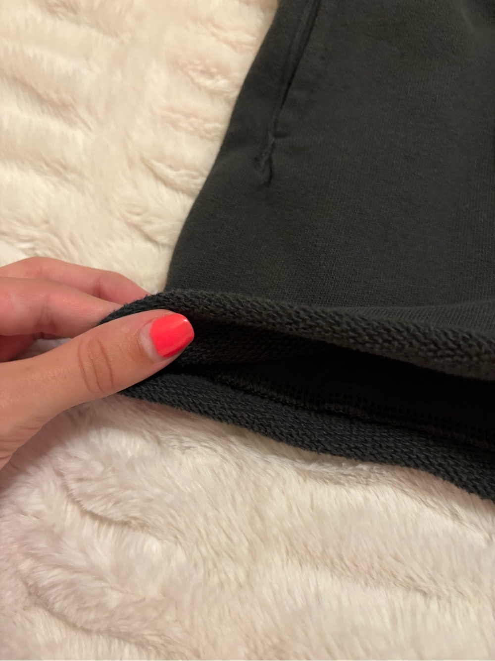 aerie Charcoal Gray Cropped Crew Sweatshirt with Matching Shorts - Picture 9 of 12